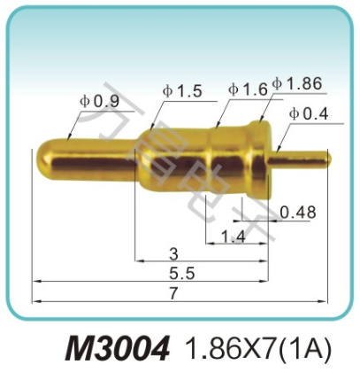 M3004 1.86x7(1A)pogopin	探针