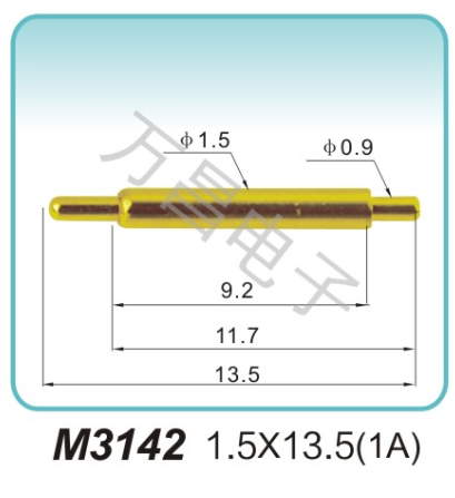 M3142 1.5x13.5(1A)充电弹簧针 磁吸式弹簧针