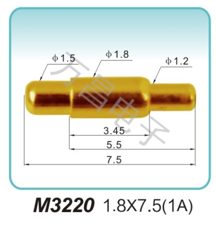 M3220 1.8x7.5(1A)探针 充电弹簧针 磁吸式弹簧针