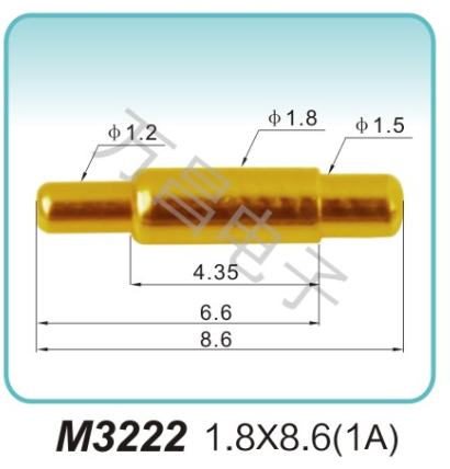 M3222 1.8x8.6(1A)探针 充电弹簧针 磁吸式弹簧针