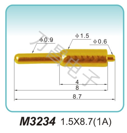 M3234 1.5x8.7(1A)探针 充电弹簧针 磁吸式弹簧针