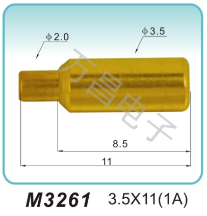 M3261 3.5x11(1A)pogopin 弹簧连接器