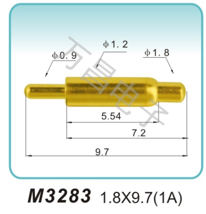M3283 1.8x9.7(1A)pogopin 弹簧连接器