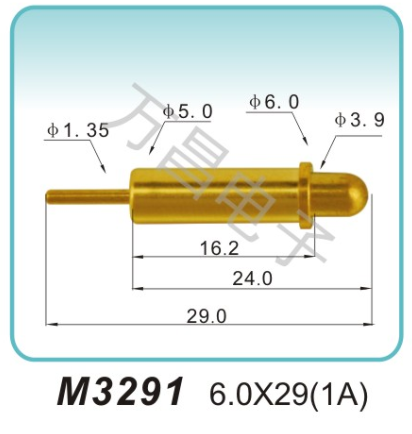 M3291 6.0x29(1A)pogopin 弹簧连接器
