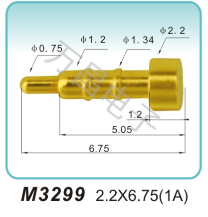 M3299 2.0x6.75(1A)pogopin 弹簧连接器