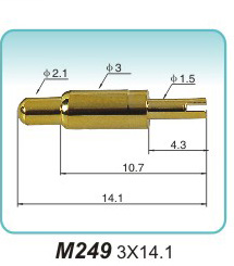 弹簧探针  M249 3x14.1