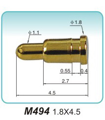 弹簧接触针   M494  1.8X4.5
