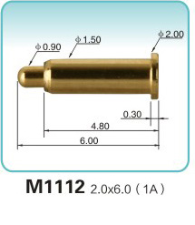 弹簧接触针 M1112 2.0x6.0(1A)
