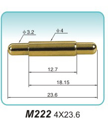 弹簧接触针  M222  4x23.6