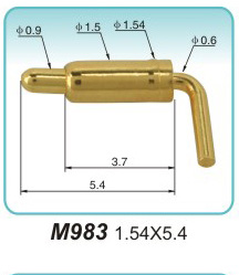 90度弹簧探针M983 1.54X5.4