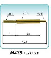 POGO PIN  M438  1.5x15.8