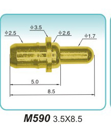 弹簧接触针 M590  3.5x8.5