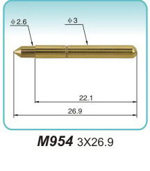 弹簧接触针M954 3X26.9