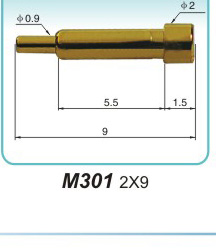 弹簧接触针  M301 2x9