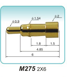 弹簧探针  M275 2x6