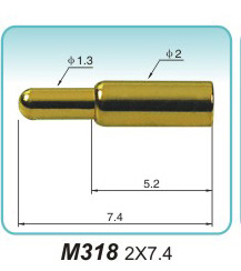弹簧接触针  M318  2x7.4