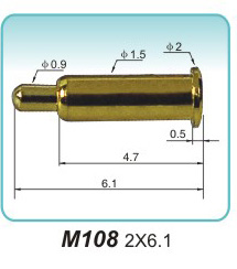 弹簧接触针M108 2X6.1
