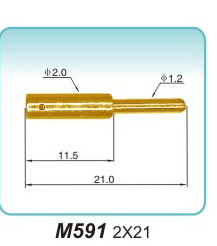 弹簧接触针  M591  2x21