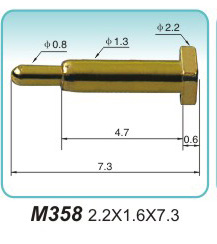 弹簧探针  M358  2.2x1.6x7.3
