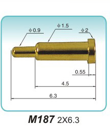 弹簧接触针  M187 2x6.3