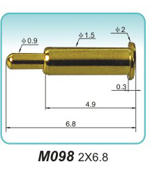 弹簧探针M098 2X6.8