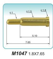 弹簧接触针M1047 1.8X7.65