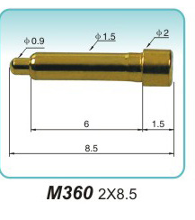 弹簧接触针  M360 2x8.5