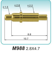 弹簧探针M988 2.8X4.7