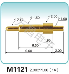 M1121 2.00x11.00(1A)pogopin 探针 充电弹簧针