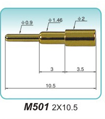 弹簧接触针   M501  2x10.5