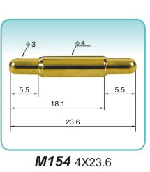 双头弹簧顶针M154 4X23.6