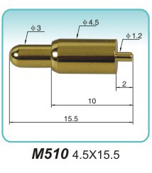 弹簧探针   M510  4.5x15.5