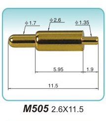 弹簧探针  M505  2.6x11.5