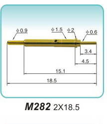 弹簧探针  M282 2x18.5