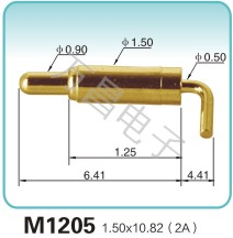 M1205 1.50x10.82(2A)弹簧顶针 充电弹簧针 磁吸式弹簧针