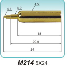 弹簧探针   M214 5x24
