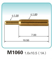 弹簧接触针M1060 1.6x10.5 (1A)