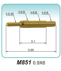 铜弹簧端子M851 0.9X6