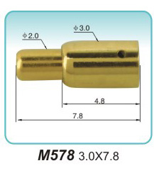 黄铜弹簧端子  M578  3.0x7.8