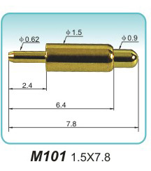 弹簧顶针M101 1.5X7.8