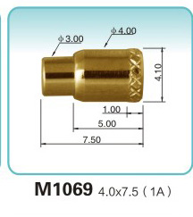 弹簧接触针M1069 4.0x7.5 (1A)