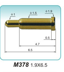 弹簧接触针  M378   1.9x6.5