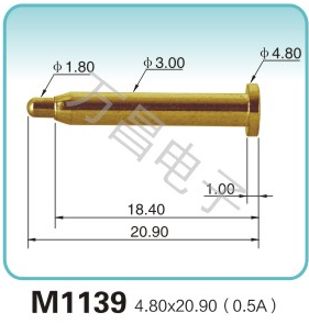 M1139 4.80x20.90(0.5A)pogopin 探针