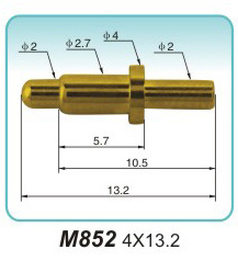 弹簧顶针M852 4X13.2