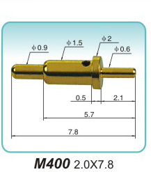 弹簧顶针M400 2.0X7.8
