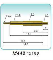 弹簧探针   M442  2x16.8