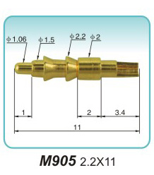 弹簧探针M905 2.2X11