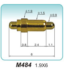 双头弹弹簧顶针M484 1.9X6