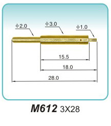 弹簧接触针  M612  3x28