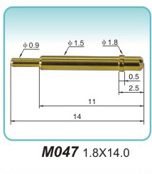 接地弹簧顶针M047 1.8X14.0